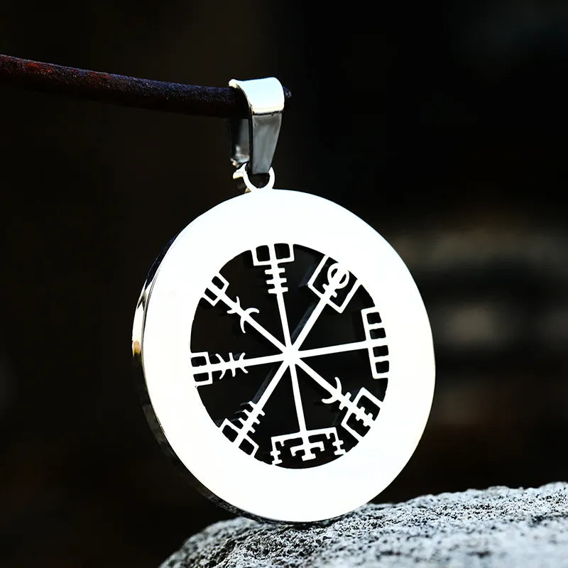 Viking Compass with Rune Pendant