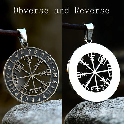 Viking Compass with Rune Pendant