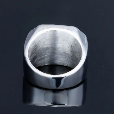 Viking Emerald  Sterling Silver Ring