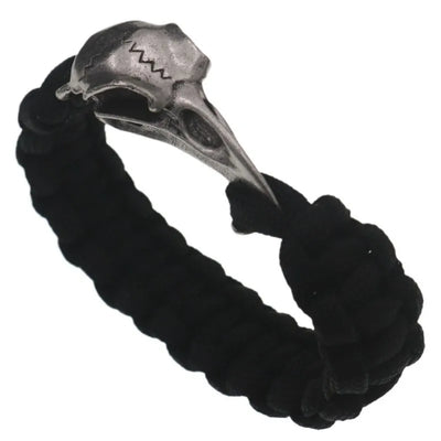 Viking Raven Skull Hand-woven Bracelet