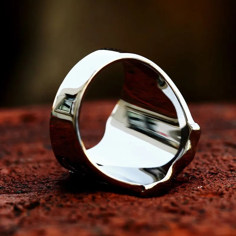 Viking Shield Cross  Sterling Silver Ring