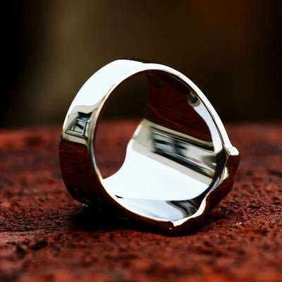 Viking Shield Cross  Sterling Silver Ring