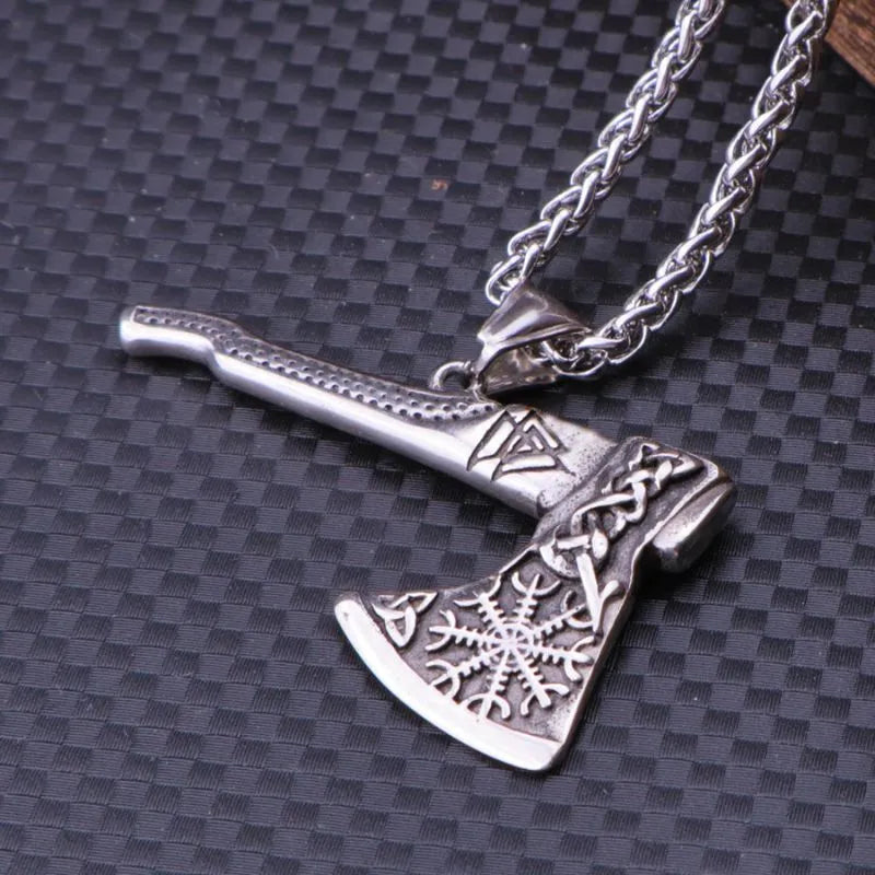 Viking Tomahawk  Sterling Silver Pendant