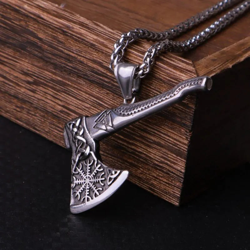 Viking Tomahawk  Sterling Silver Pendant