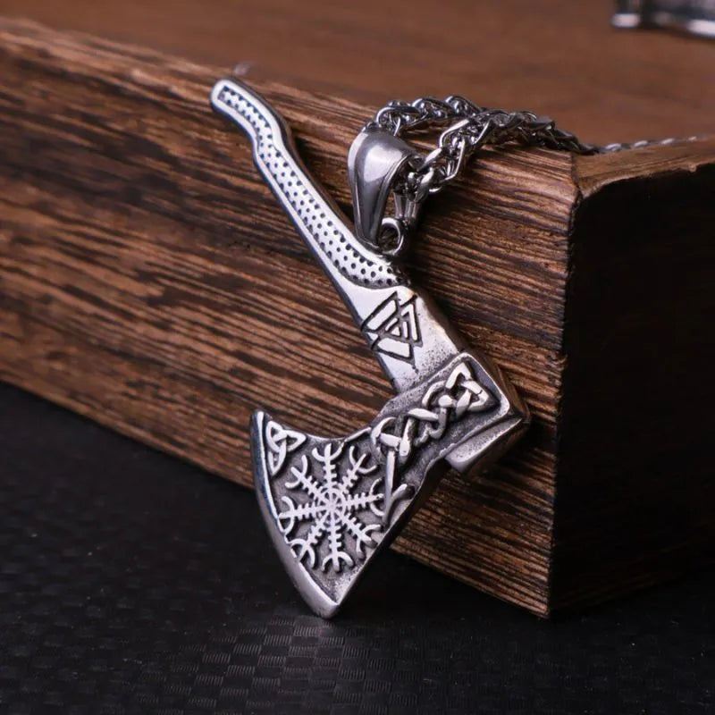 Viking Tomahawk  Sterling Silver Pendant