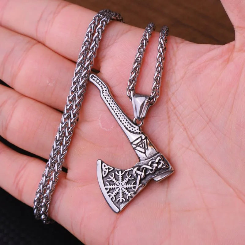 Viking Tomahawk  Sterling Silver Pendant