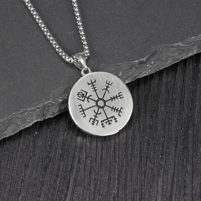 Viking Valknut  Sterling Silver Pendant Necklace