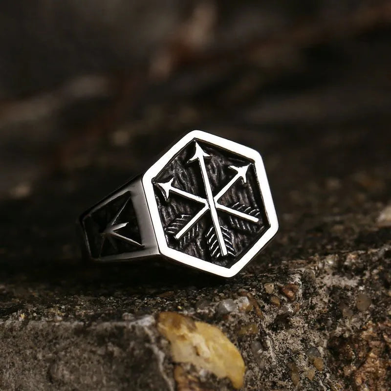 Vintage Arrow  Sterling Silver Ring