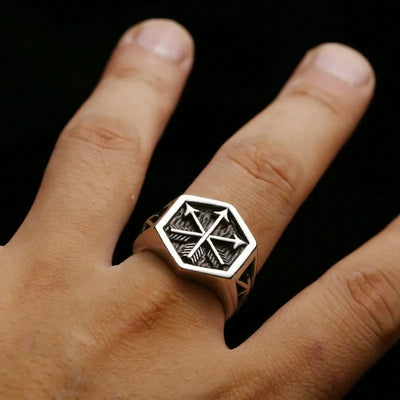 Vintage Arrow  Sterling Silver Ring