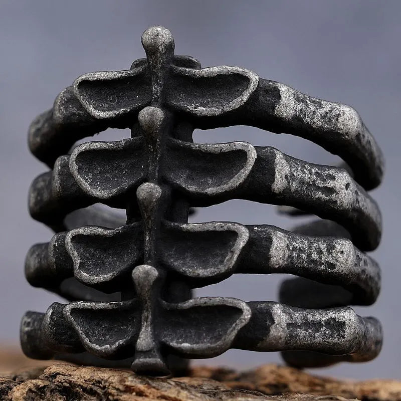 Vintage Bone  Sterling Silver Ring