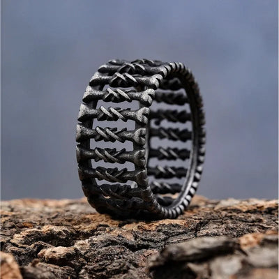 Vintage Bone  Sterling Silver Ring