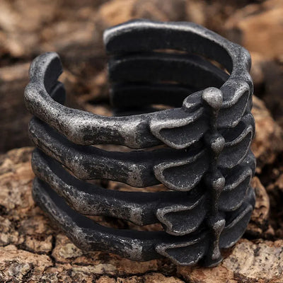 Vintage Bone  Sterling Silver Ring