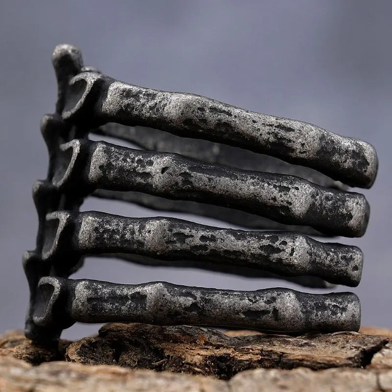 Vintage Bone  Sterling Silver Ring