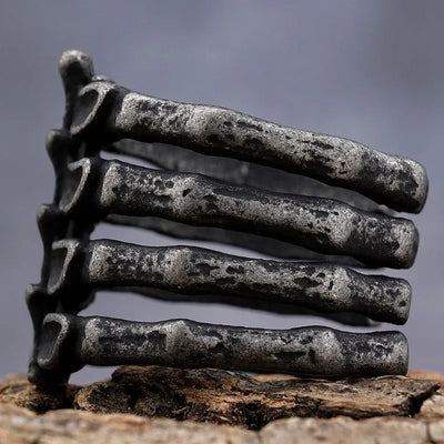 Vintage Bone  Sterling Silver Ring