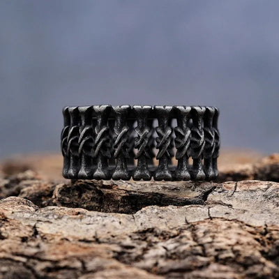 Vintage Bone  Sterling Silver Ring