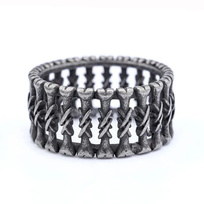 Vintage Bone  Sterling Silver Ring