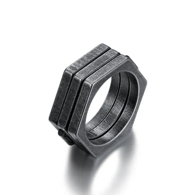 Vintage Brass knuckles Nut  Sterling Silver Ring