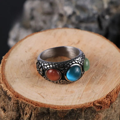 Vintage Cat's Eye   Sterling Silver Ring