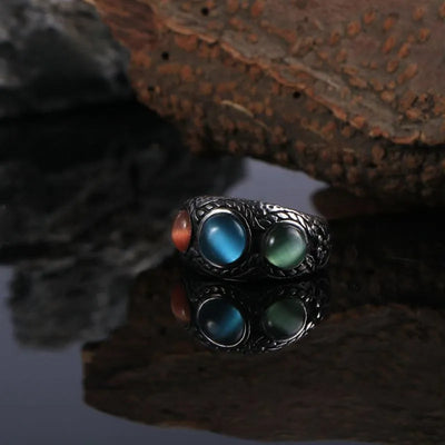 Vintage Cat's Eye   Sterling Silver Ring
