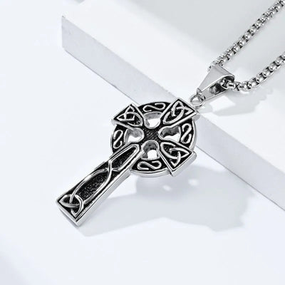 Vintage Celtic Knot Cross Pendant