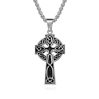 Vintage Celtic Knot Cross Pendant