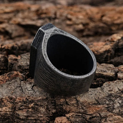 Vintage Coffin  Sterling Silver Ring