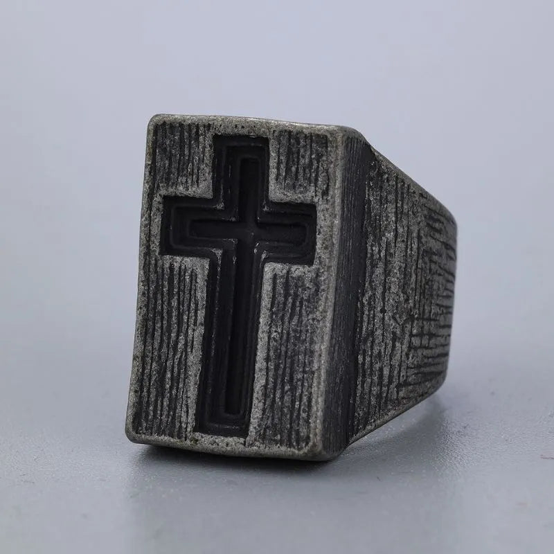 Vintage Cross  Sterling Silver Ring