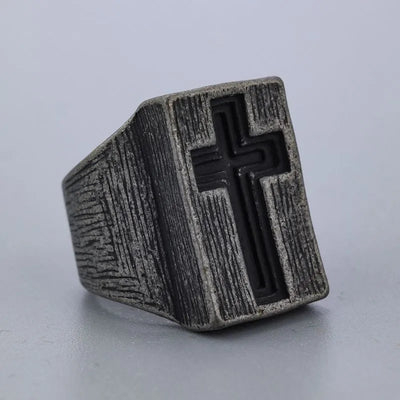 Vintage Cross  Sterling Silver Ring