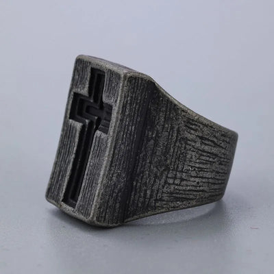 Vintage Cross  Sterling Silver Ring