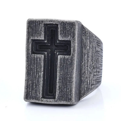 Vintage Cross  Sterling Silver Ring