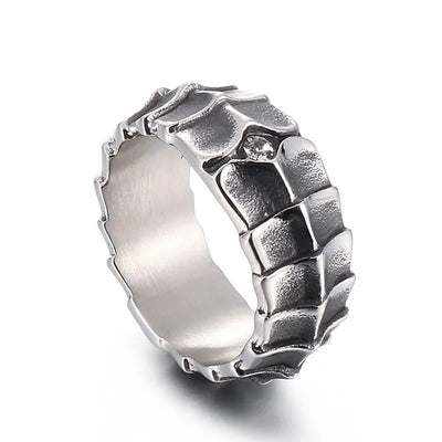 Vintage Dragon Scale Diamond Ring