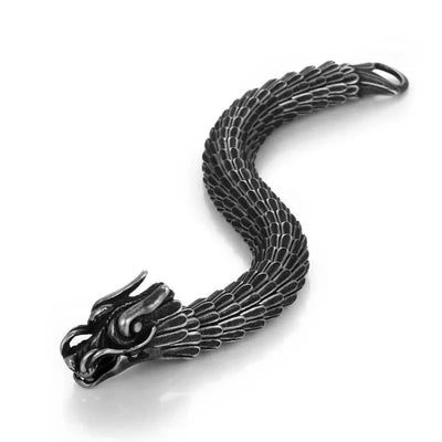 Vintage Dragon Sterling Silver Bracelet
