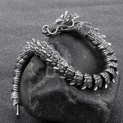 Vintage Dragon Sterling Silver Bracelet