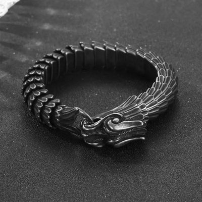 Vintage Dragon Sterling Silver Bracelet