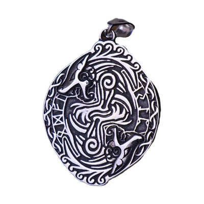 Vintage Dragon  Sterling Silver Pendant