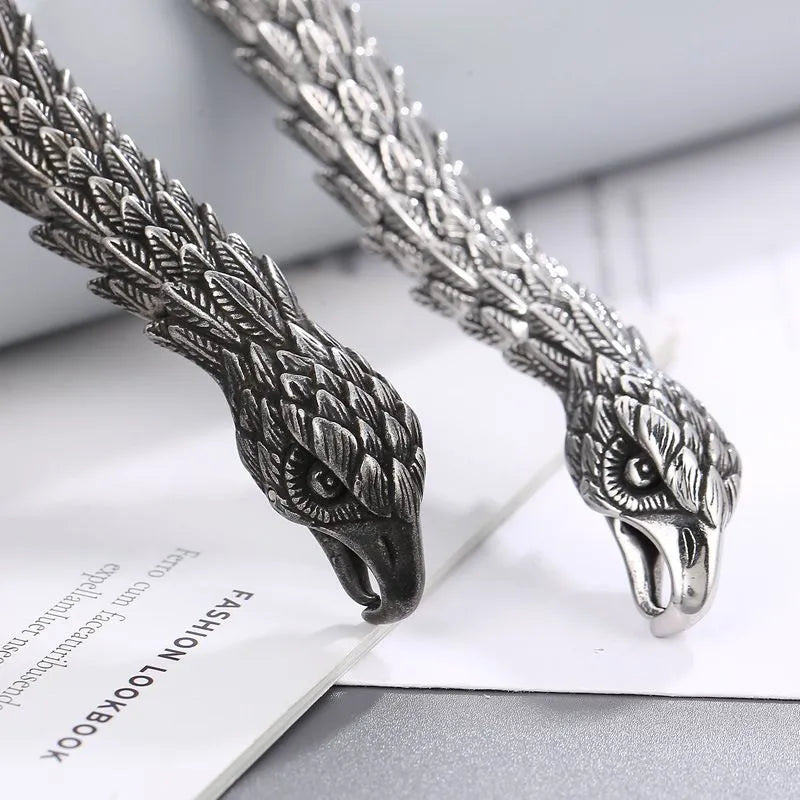Vintage Eagle Sterling Silver Bracelet