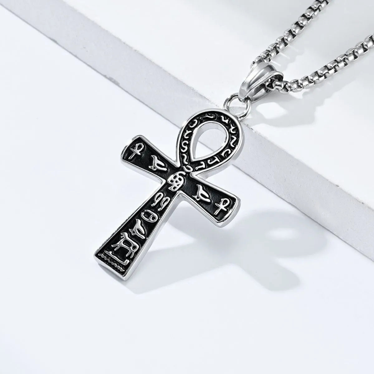 Vintage Egyptian Ankara Cross Necklace