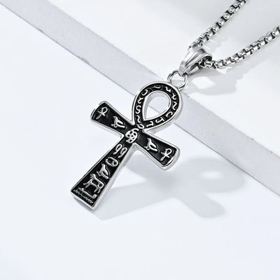 Vintage Egyptian Ankara Cross Necklace