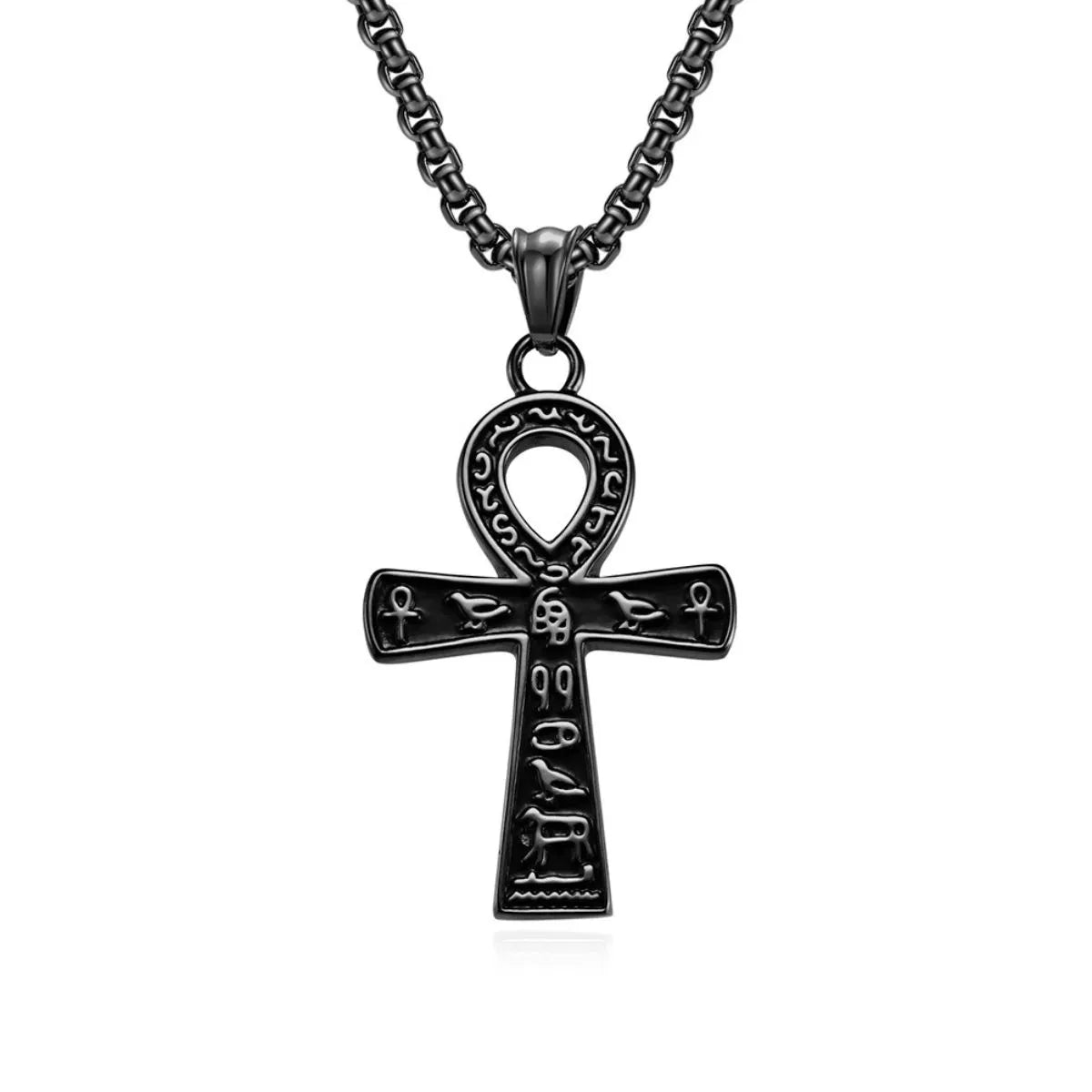 Vintage Egyptian Ankara Cross Necklace