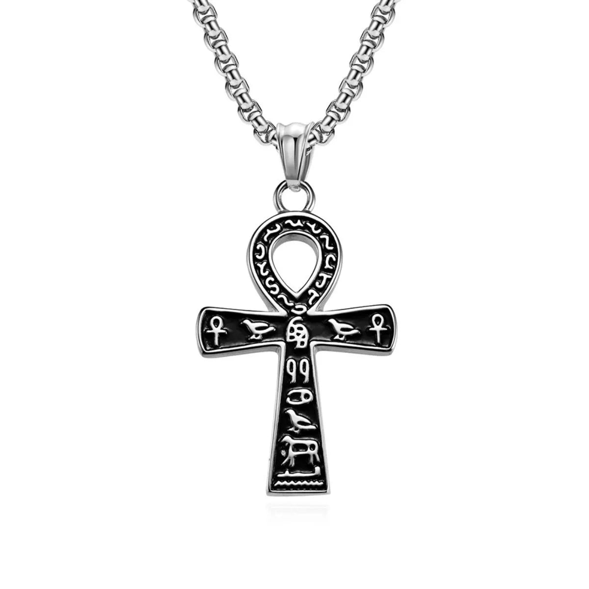 Vintage Egyptian Ankara Cross Necklace