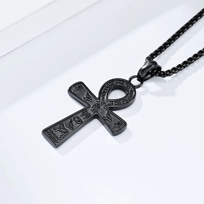 Vintage Egyptian Ankara Cross Necklace