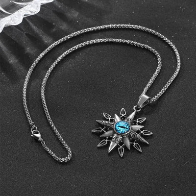 Vintage Eight-pointed Star Devil Eye Pendant