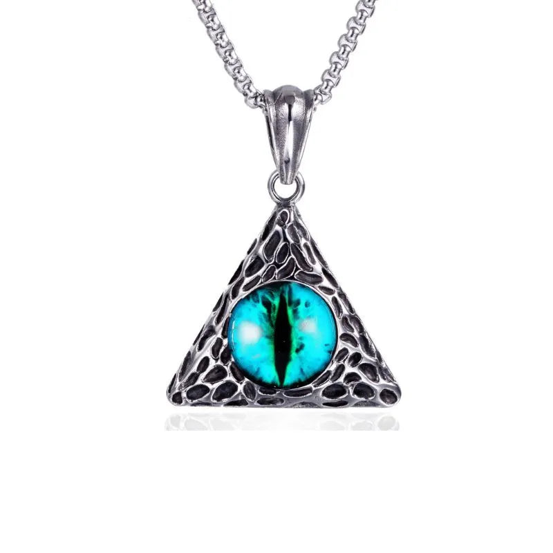 Vintage Eight-pointed Star Devil Eye Pendant