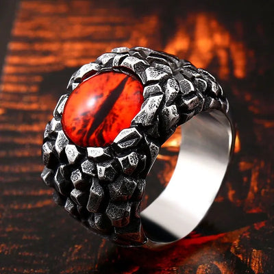Vintage Evil Eye  Sterling Silver Ring
