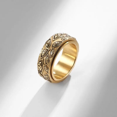 Vintage Eye Of Providence Spinner Ring