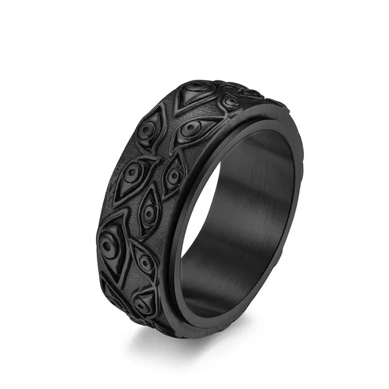 Vintage Eye Of Providence Spinner Ring
