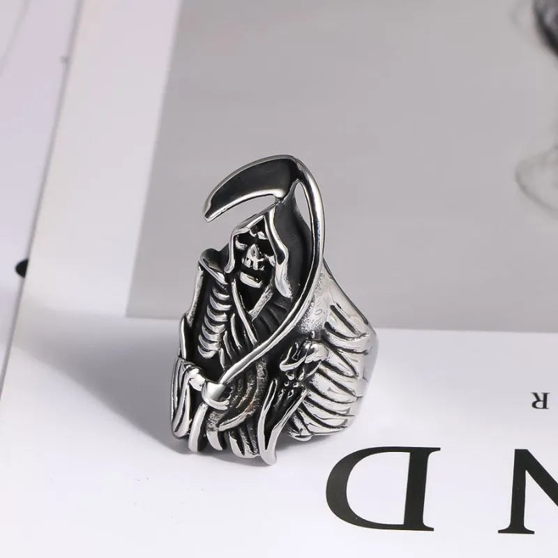 Vintage Ghost sickle  Sterling Silver Ring