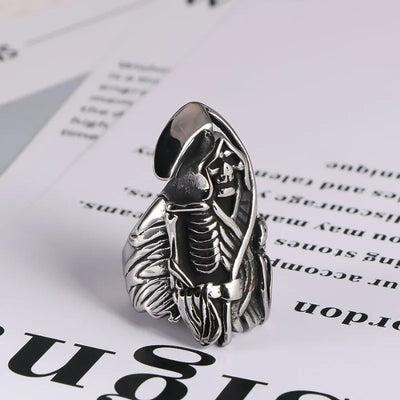 Vintage Ghost sickle  Sterling Silver Ring