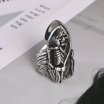 Vintage Ghost sickle  Sterling Silver Ring