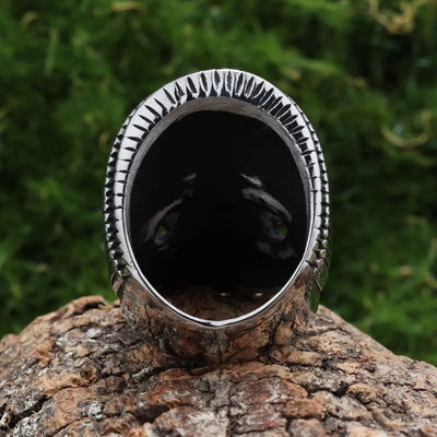 Vintage Hat Skull  Sterling Silver Ring